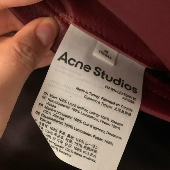 Acne Studios Leather Biker Jacket - Picture 4 of 15